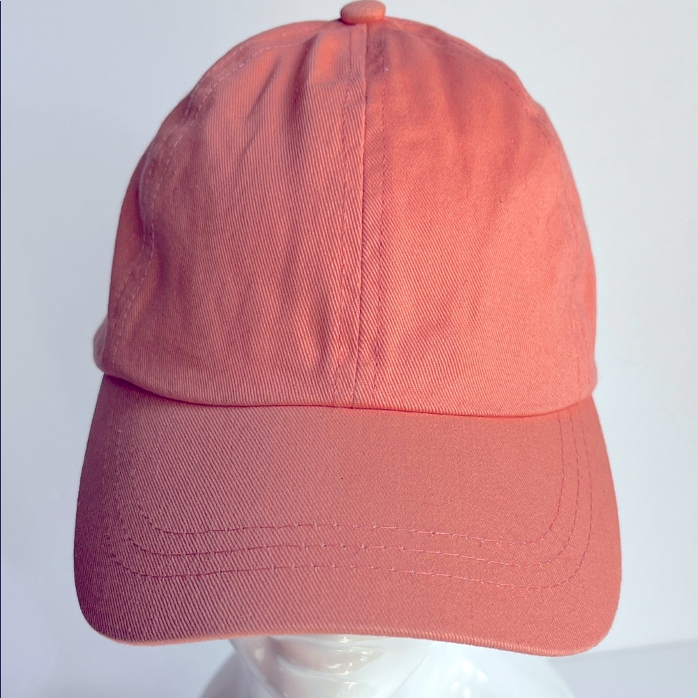 Orange Ball Cap Faded Glory Baseball Cap Halloween Game Day Hat Adjustable NWT